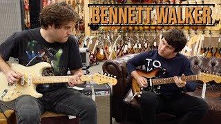 16-years-old Bennett Walker and Michael Lemmo jamming at Norman's Rare Guitars