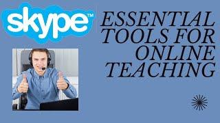 Teaching online with Skype 2019 part 1- Complete guide for teachers #skype #teachonline