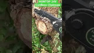 HONTOP Cordless Pruning Saw for cutting tree branch wood etc. #tools #chainsaw #cordless #hontoptool