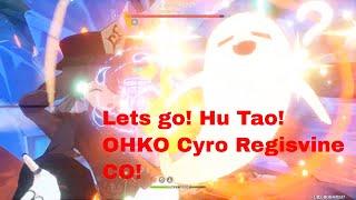 Hu Tao C0 One Shot Cyro Regisvine LETS GOOO~