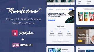 Manufacturer - Factory and Industrial WordPress Theme Free Download