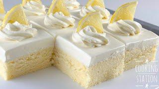 Delicious Lemon Cake With Cream Cheese Frosting Recipe | เลม่อนเค้ก หน้าวิปปิ้งครีมชีส