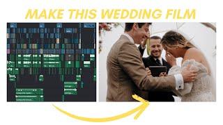 REAL wedding video Editors Timeline Breakdown in Davinci Resolve