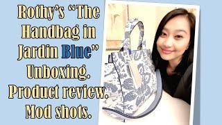 Rothy’s “The Handbag in Jardin Blue” Unboxing. Product review. Mod shots.