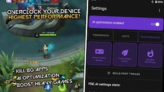 Overclock your Device using FDE.AI! Highest Performance - Boost GPU and CPU - Fix Lag in Any Games