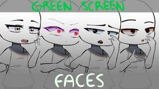 🟩rating green screen gacha faces || gc