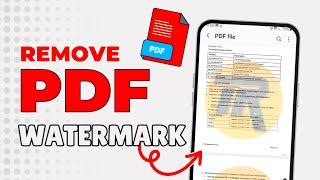 How to Remove Watermark from PDF in Mobile | Remove PDF Watermark