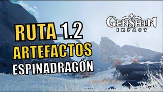 NUEVA RUTA DIARIA CORTA de ARTEFACTOS en ESPINADRAGÓN (1.2) - Genshin Impact (Gameplay Español)