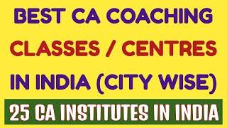 Best CA coaching classes in India | Best CA coaching centers in India | CA