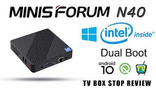 Minisforum N40 Intel Windows 10 Mini PC Android 10 Q Dual Boot Review