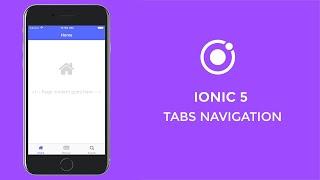 Ionic 5 Tabs Navigation