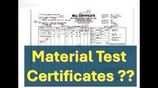 Mill Test Certificate  MTC Explained