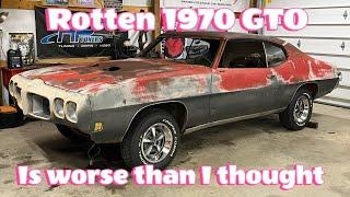 The new GTO is a little worse than I thought. #rattymusclecars #1970gto