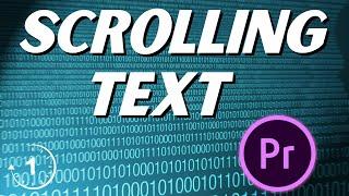 How to Add Scrolling Text Tutorial  Premiere Pro 2023