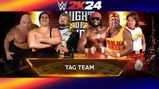 WWE 2K24: TAG TEAM MATCH 3 VS 3 2024 | SIMULATION