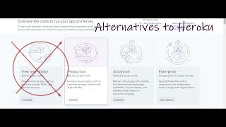 Heroku free alternatives