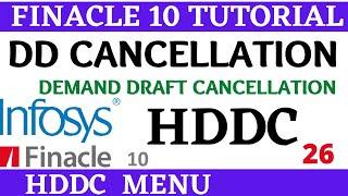 Finacle 10 Tutorial || HDDC || how to cancel DD || Learn and gain