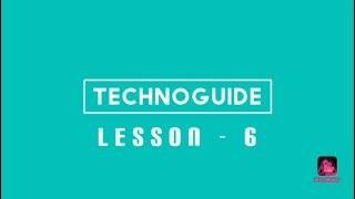 TechnoGuide Lesson- 6 ( Mechanical drawing method)