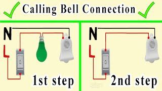 simply way how to connect calling bell wiring diagram