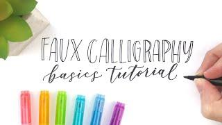 Faux Calligraphy Basics Tutorial