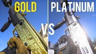 All PLATINUM vs GOLD SMG Camos | Call of Duty Modern Warfare 2019