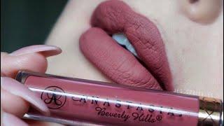 ANASTASIA BEVERLY HILLS ||  'Allison' liquid lipstick lip swatch