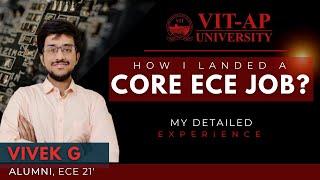 Cracking a Core ECE job! | Campus Placements | Alum Explains! @VITAP