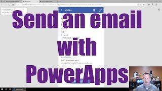 PowerApps send email with a button