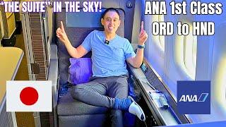 ANA 1st Class "The Suite" Flight to Japan!  (ORD to HND) (777-300) #Japan #allnipponairways