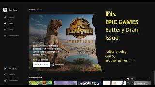 Free Epic Games Launcher from memory to fix Battery drain | Fix Epic Games Battery drain Problem