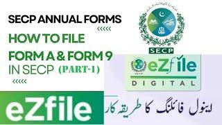 How to File Form A in SECP eZfile (Part-1) I SECP Annual Returns I How to file SECP Annual Returns