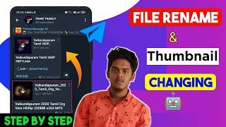 How to Rename files in Telegram with Custom thumbnail File renamer bot/TechMagazine