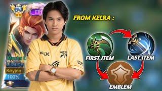 CATAT GUYS! MAKRO & BUILD 1 HIT FROM KELRA !!  USER CLAUDE WAJIB COBA COMBO INI! - MLBB