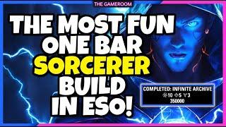 THE MOST FUN ONE BAR SORCERER BUILD! - ESO