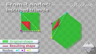 Python extension for Inkscape - Shapes 1: Triangles and circles based on three nodes coordinates