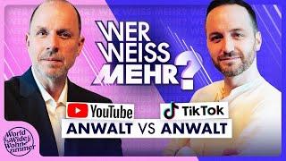 YOUTUBE-ANWALT vs. TIKTOK-ANWALT: Wer weiß mehr?