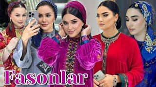Bir birinden owadan türkmen moda koynek fasonlar 2024 / Dresses for women / turkmen fasonlar 2024
