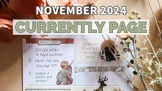 November 2024 Currently Page Plan With Me - Classic Happy Planner