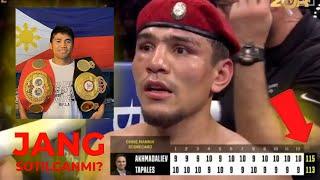 MURODJON AKHMADALIEV vs MARLON TAPALES SOTQIN HAKAMLAR REVANCH BO'LADIMI