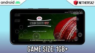 CRICKET 07 | PS2 ON ANDROID GAMEPLAY (NETHERSX2 v1.9) - SD 8S GEN 3