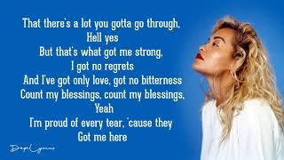 Rita Ora  - Grateful (Lyrics) 