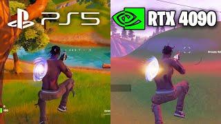 Fortnite PS5 vs RTX 4090 - Frame Rate Comparison