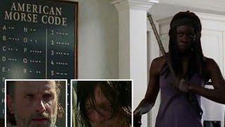 Daryl Dixon Morse Code ( The Walking Dead Season 7 Episode 4 )