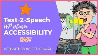 How to easily add text to speech for web accessibility Free WP plugin