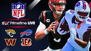 NFL Live Stream: Jaguars-Bills + Commanders-Bengals BEST BETS!  | Driving The Line