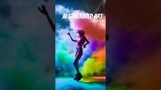 AI Generated Art #ai #ml #trending #tiktok #tech #science #instagram #dance #color #art #smoke