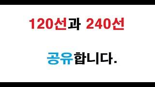 [주식/증권] 120선과 240선 매매의 중요성