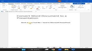 Word to PowerPoint Presentation || PowerPoint Tricks || #shorts