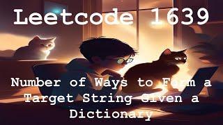 Leetcode 1639 - Number of Ways to Form a Target String Given a Dictionary