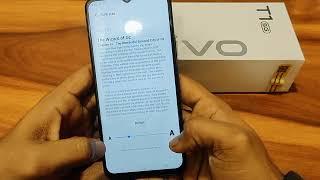 How to change font size in Vivo T1, mobile me font size Kaise change Kare